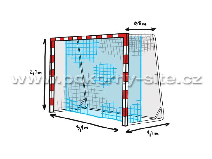 Bild von Fangnetz für Handballtornetz - 4 mm stark